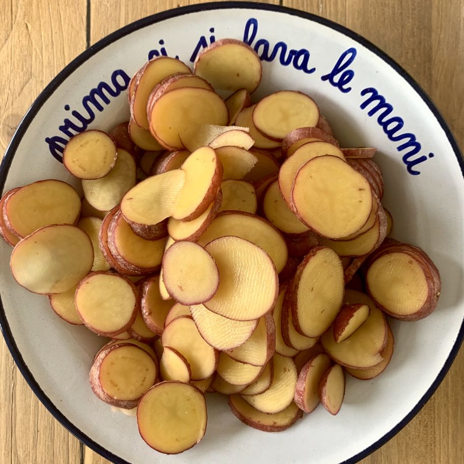 Patate rosse novelle con buccia Merende da favola